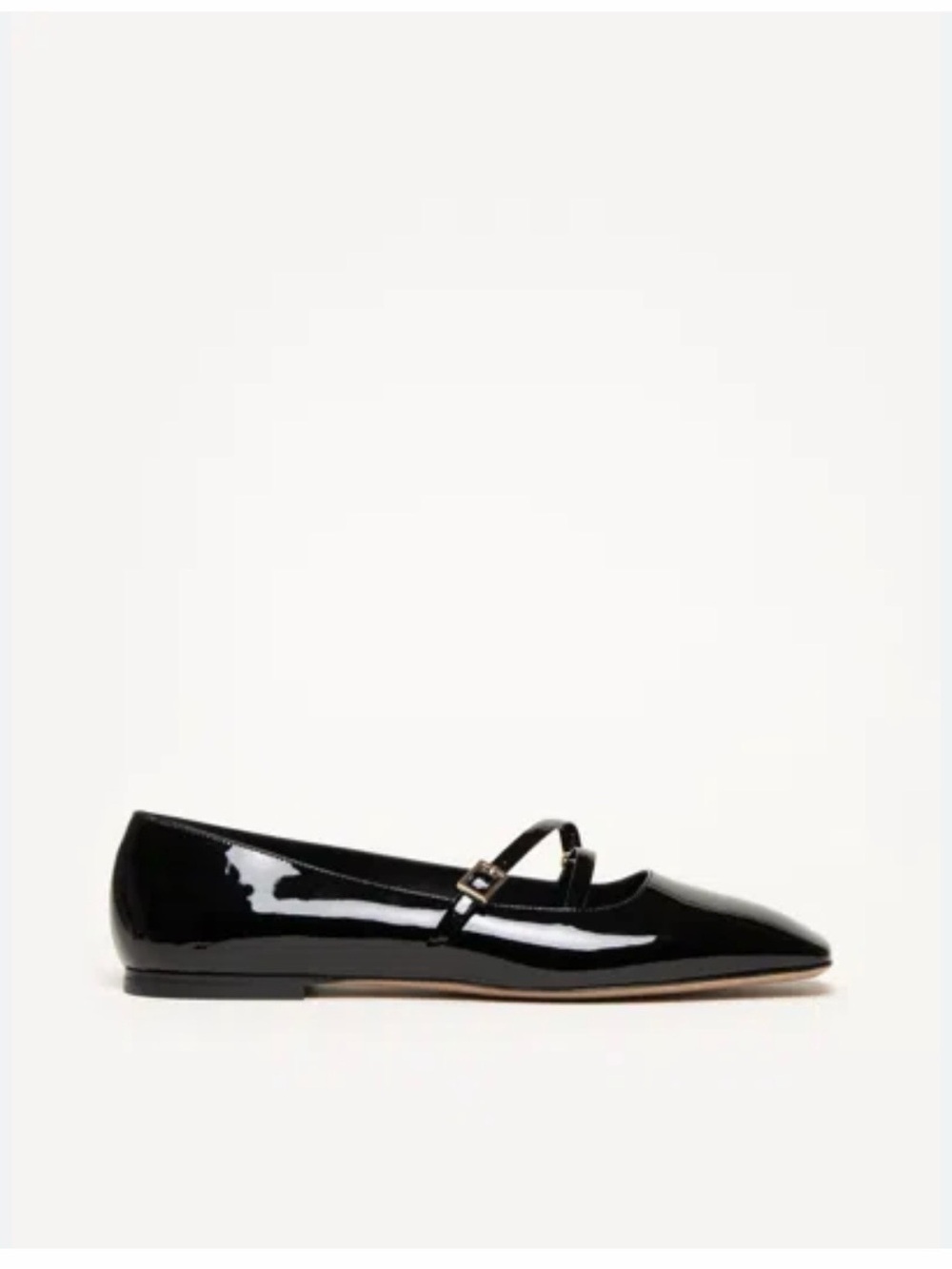 M.Gemi Black Patent Mary Jane Flats - Women's Stylish Ballet Shoes